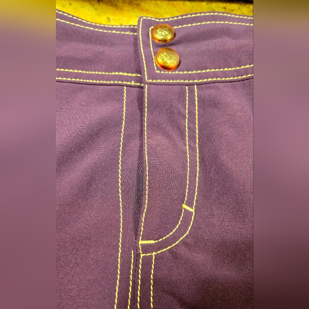 COPY - EUC Athleta A-Line Flared Whatever Skort Skirt in Dark Purple Size 12 - Picture 9 of 16